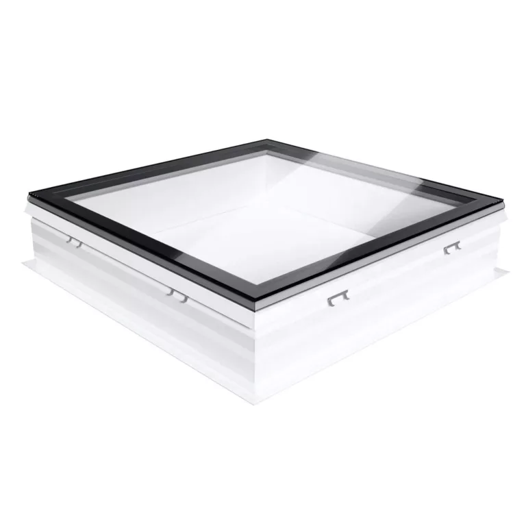 Skylux-iWindow2-vaste-uitvoering-voor-alle-opstanden-helder-0800-x-0800-mm-Glaskoepel-Platdakraam Skylux iWindow2 – vaste uitvoering voor alle opstanden helder 0800 x 0800 mm