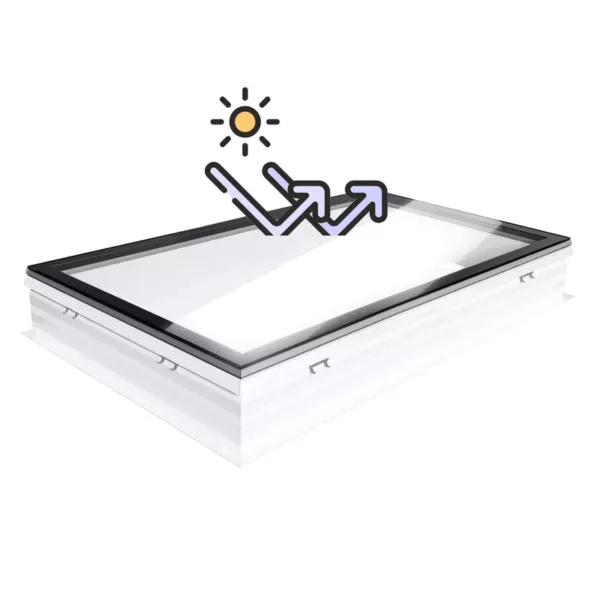 Skylux iWindow2 – vaste uitvoering voor alle opstanden zonwerend 1000 x 2000 mm