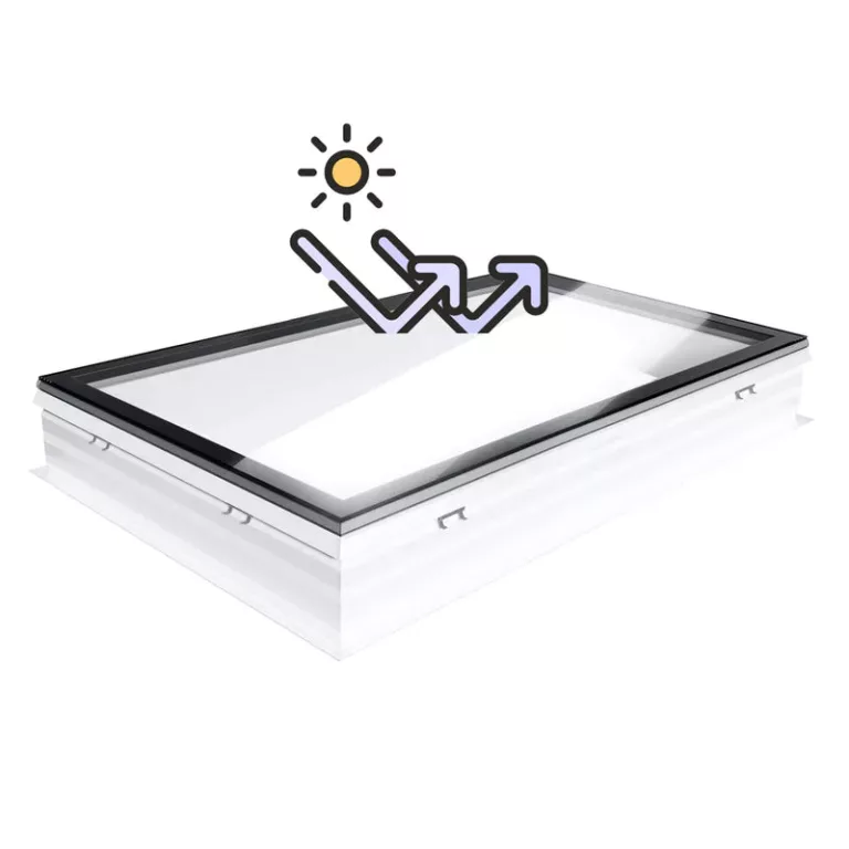 Skylux iWindow2 – vaste uitvoering voor alle opstanden zonwerend 1000 x 2000 mm