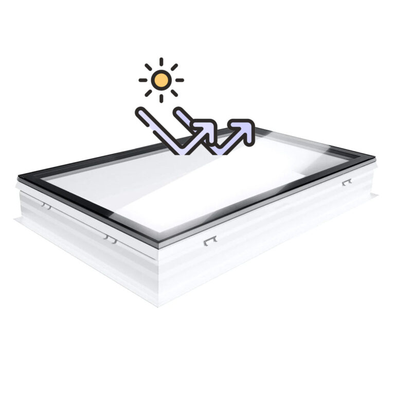 Skylux-platdakvenster-iWindow2-vaste-uitvoering-met-zonwerend-glas-0800-x-1800-mm-Glaskoepel-Platdakraam Skylux platdakvenster iWindow2 vaste uitvoering met zonwerend glas 0800 x 1800 mm