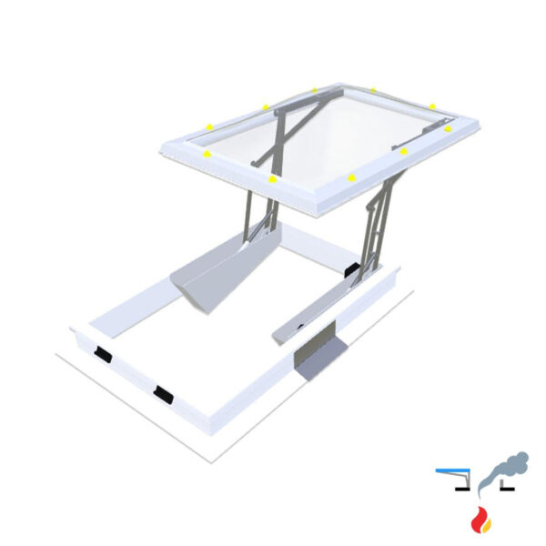 Skymax CE met pvc-opstand 16/00  0800 x 1300 mm