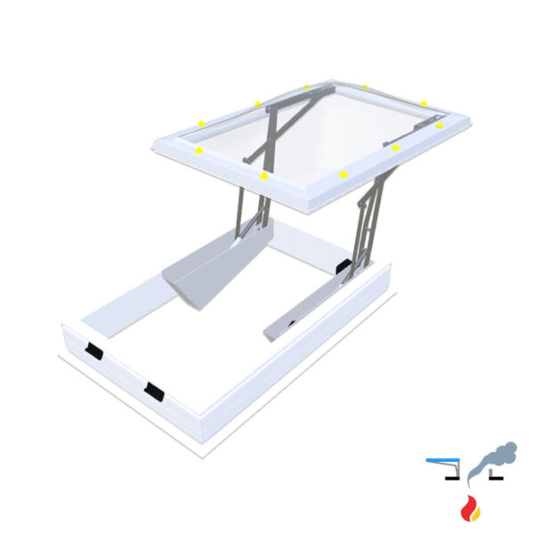 Skymax CE met pvc-opstand 20/00 EP  0900 x 1200 mm