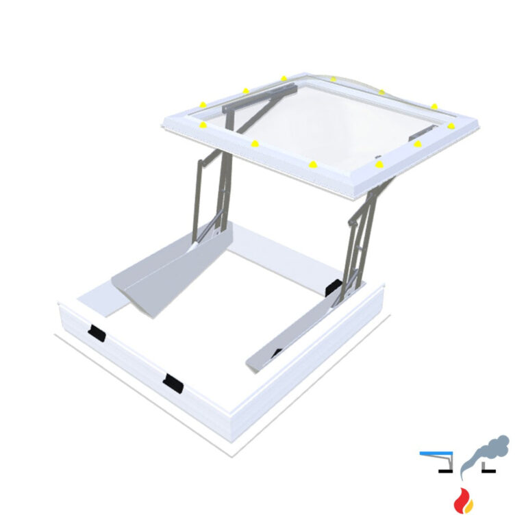 Skymax CE met pvc-opstand 20/00 EP  1000 x 1000 mm