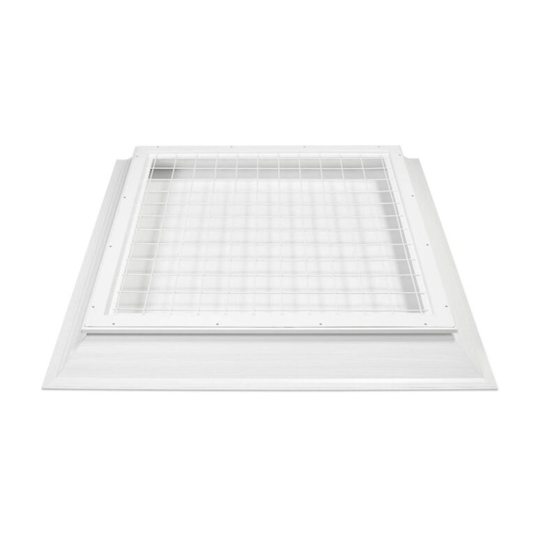 doorvalbeveiligingsrooster verzinkt + RAL9016 0900 x 0900 mm